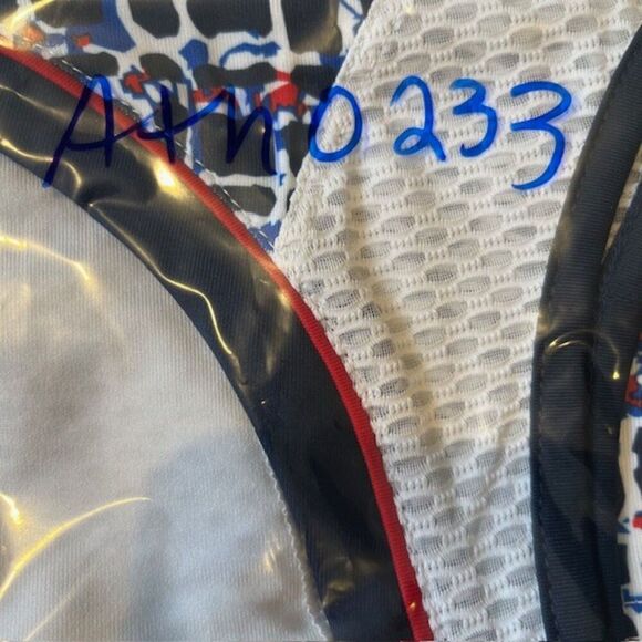 Bolle Women's Athletic Tank Open Mesh Back White Black Red Blue Size Small - Picture 10 of 10